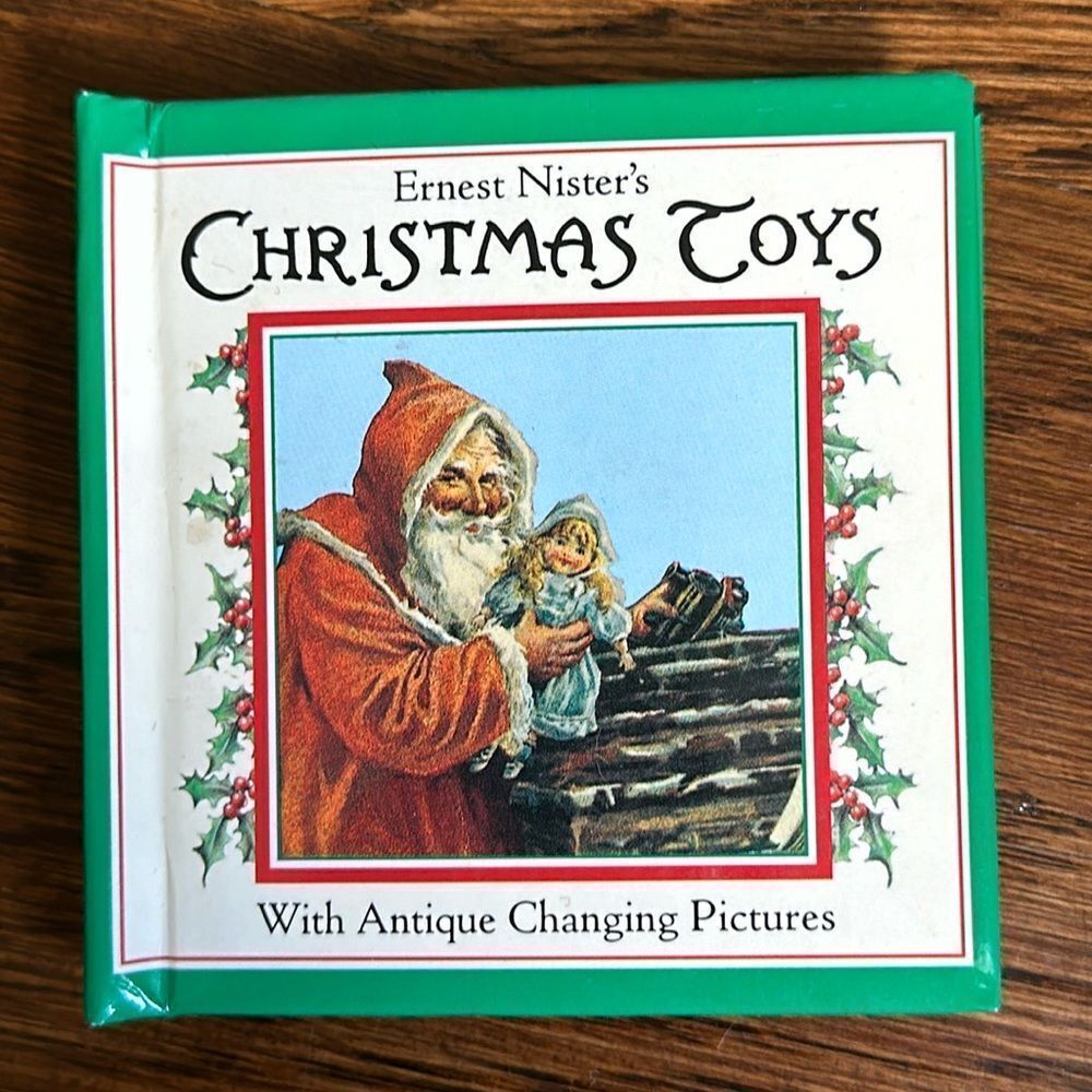 Vintage‎ 1992 Ernest Nister’s Christmas Toys small book with changing pictures